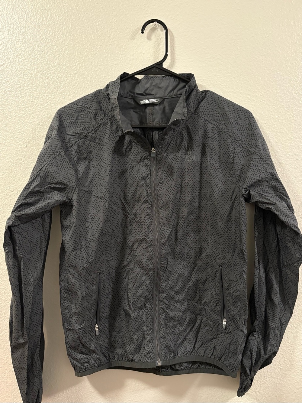The North Face Women's Black Dotted Windbreaker Jacket
